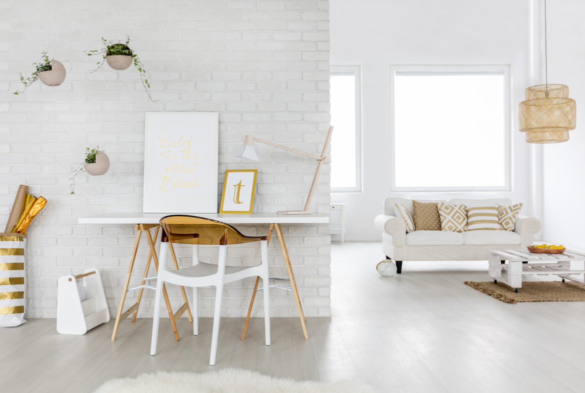 Spacious living room interior